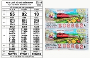 Xổ số miền Nam ngày 27/10: Vé trúng độc đắc đài Cà Mau về... Cần Thơ