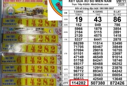 Xổ số miền Nam ngày 9/11: Khách TP.HCM trúng 14 tờ an ủi trị giá 700 triệu đồng