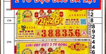 Xổ số miền Nam ngày 16-2: 2 vé độc đắc đã đổi, 3 vé hẹn sau Tết