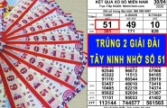 Xổ số miền Nam ngày 30/4: Trúng 2 giải đài Tây Ninh nhờ số 51